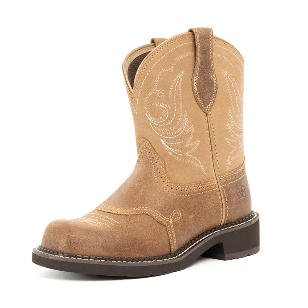 Ariat Fatbaby Heritage Dapper Work/Riding Boots in Wicker / Walnut